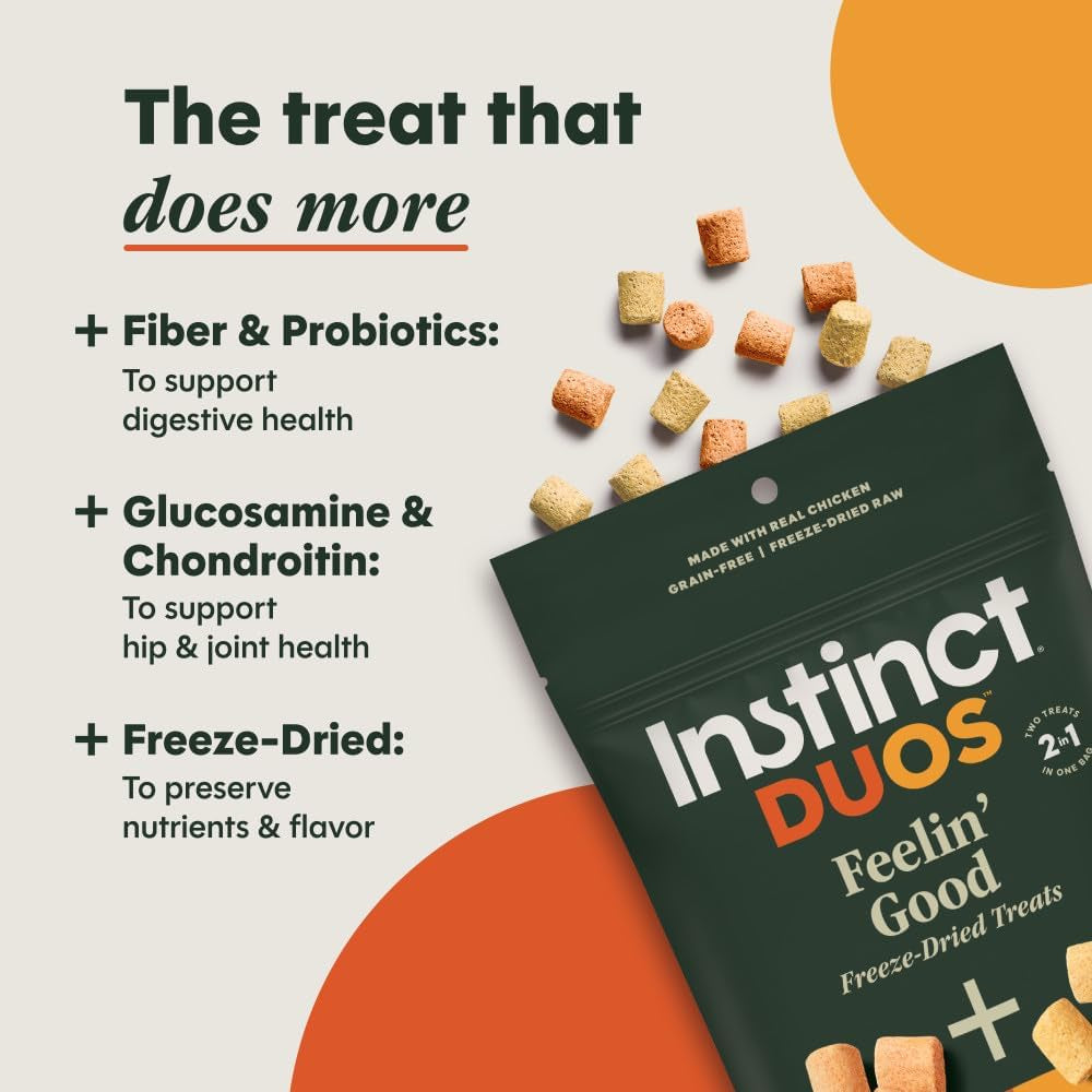 Duos Feelin' Good, Freeze Dried Treats, Chicken, 4 Oz.