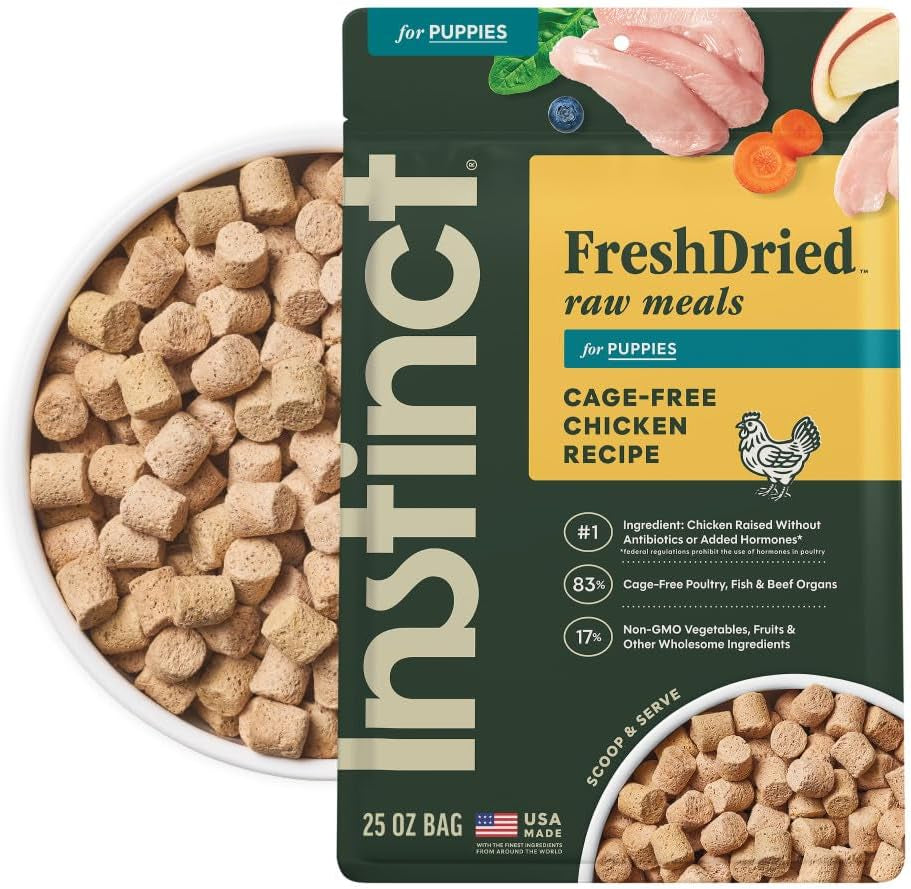 Instinct FreshDried Chicken Puppy Meals – 25 oz — product packaging