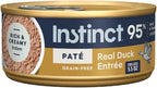 Instinct Duck Pâté Wet Cat Food – 12 × 5.5 oz — packaging and food