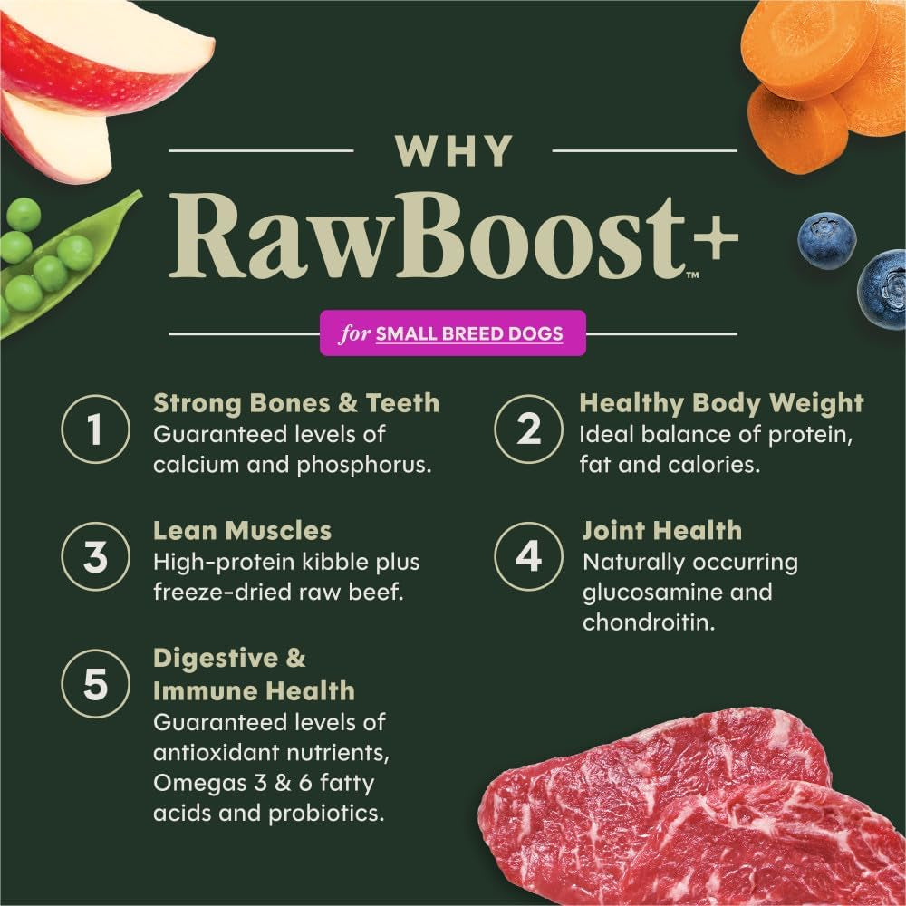 Instinct RawBoost Small Breed Beef Dog Food – 3.5 lb — recipe information, image 2