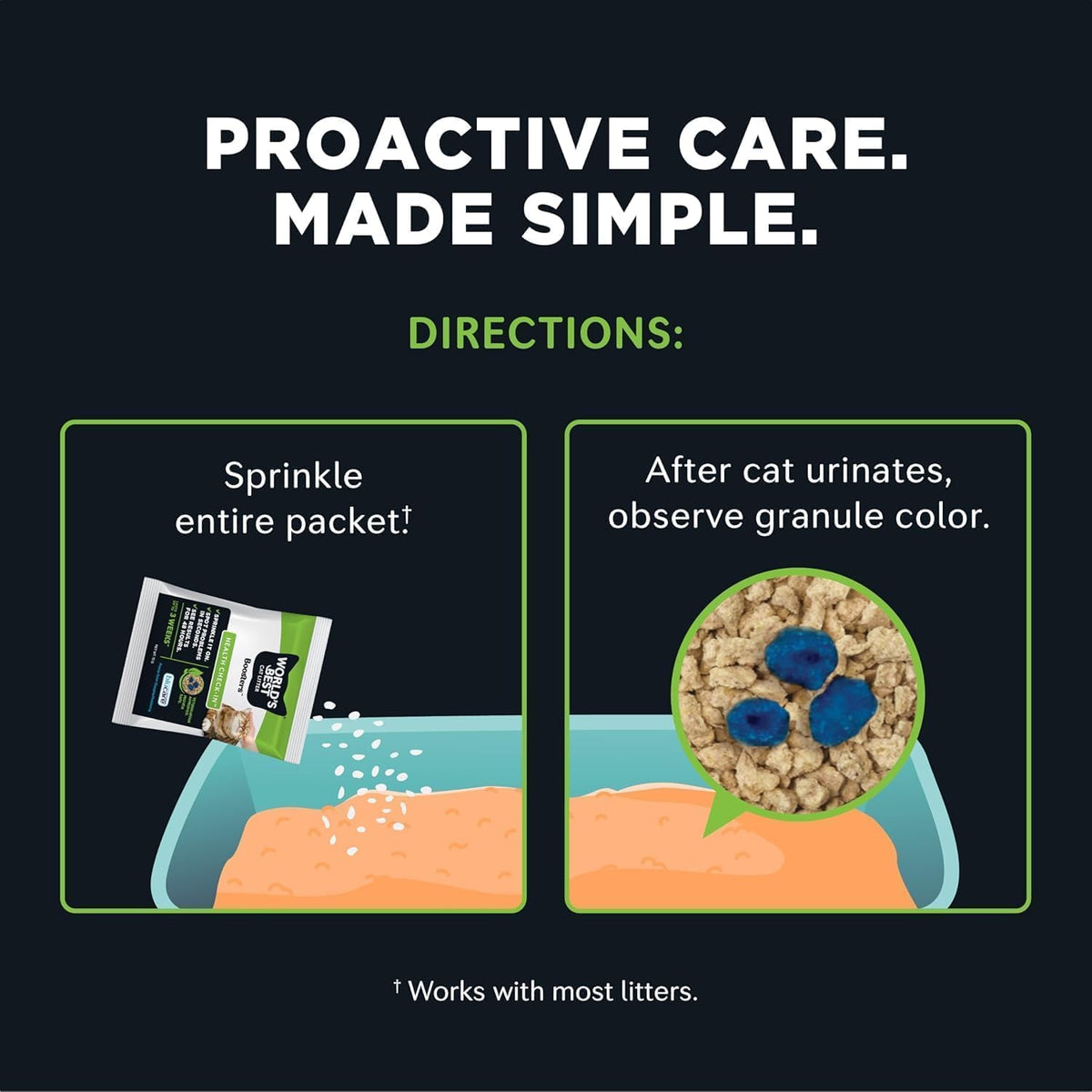 World’s Best Cat Litter Health Check-In Color-Changing Additive — 12g