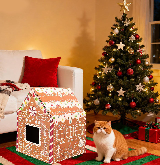 Gingerbread House Cat Scratcher