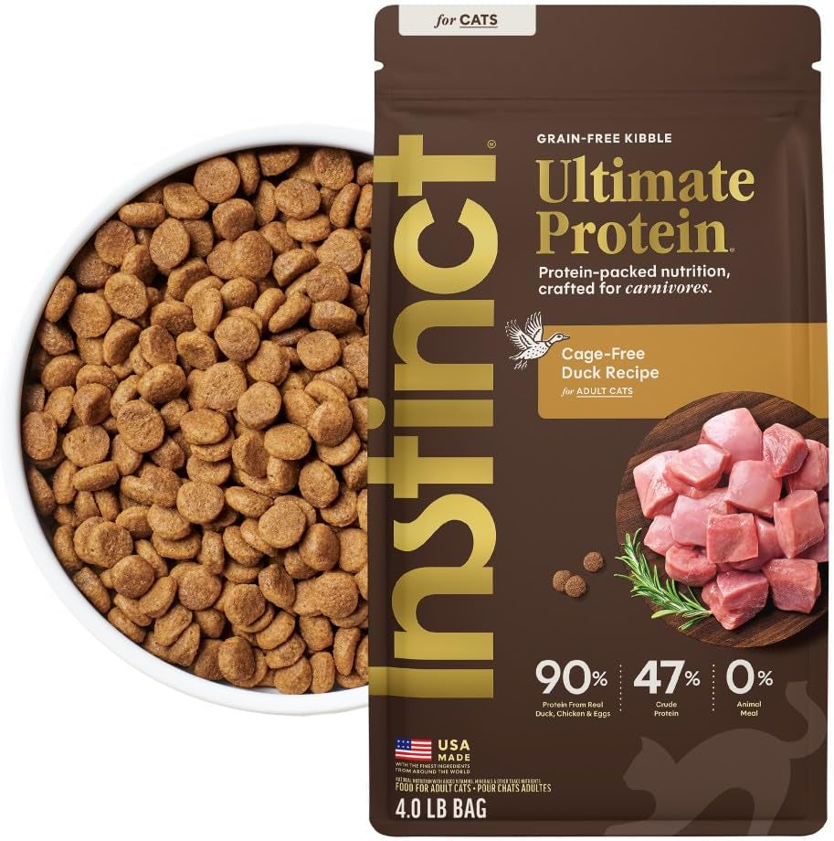 Instinct Ultimate Protein Duck Cat Food – 4 lb — product packaging