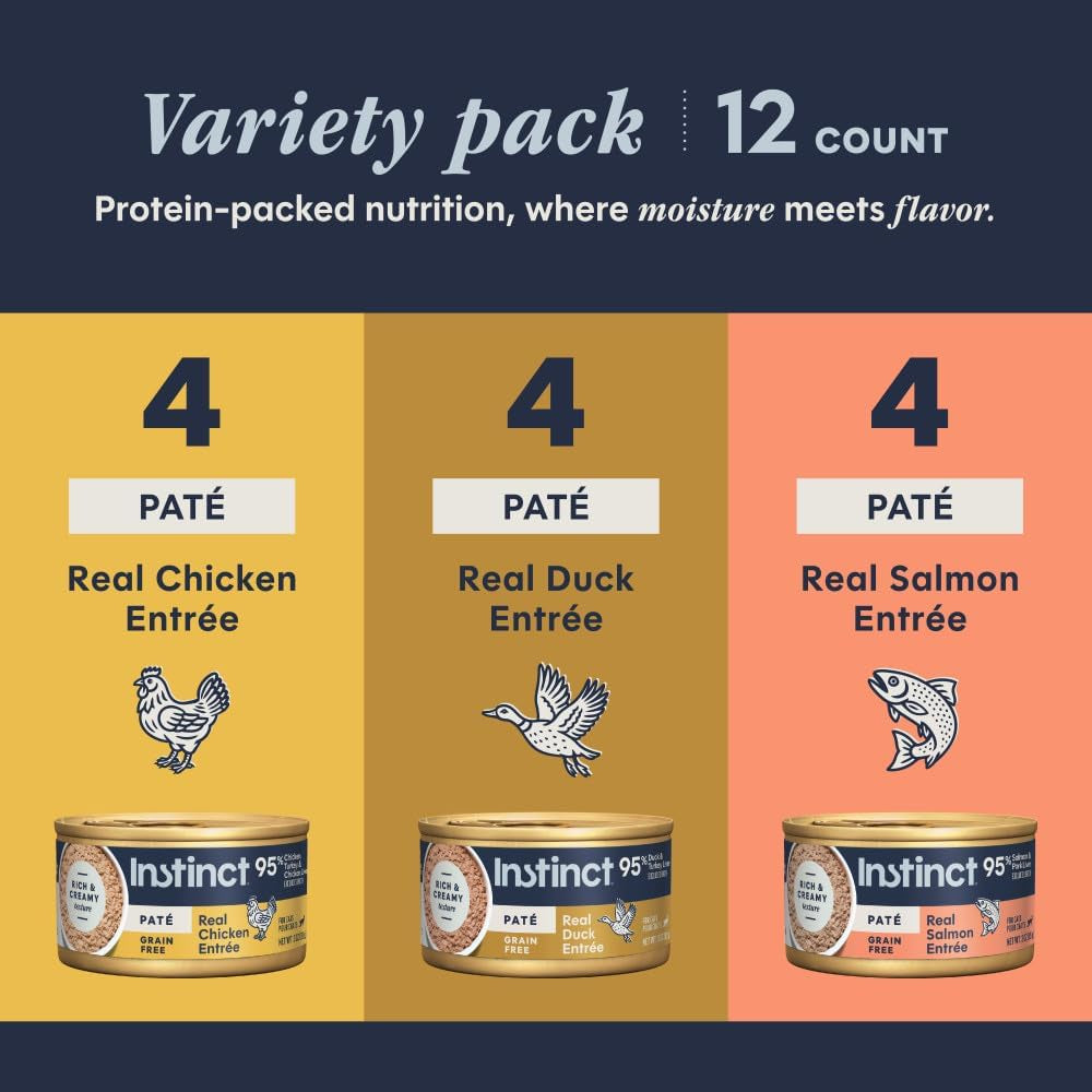 Instinct Pâté Variety Cat Food – 12 × 3 oz — recipe information, image 3
