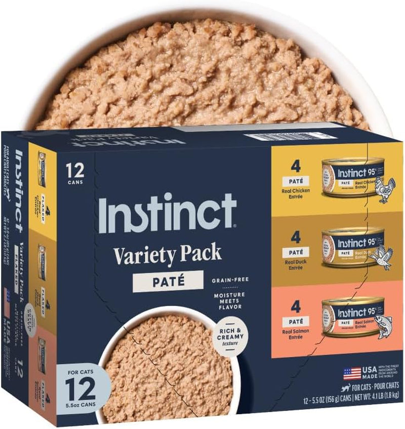 Instinct Pâté Variety Cat Food – 12 × 5.5 oz — product packaging