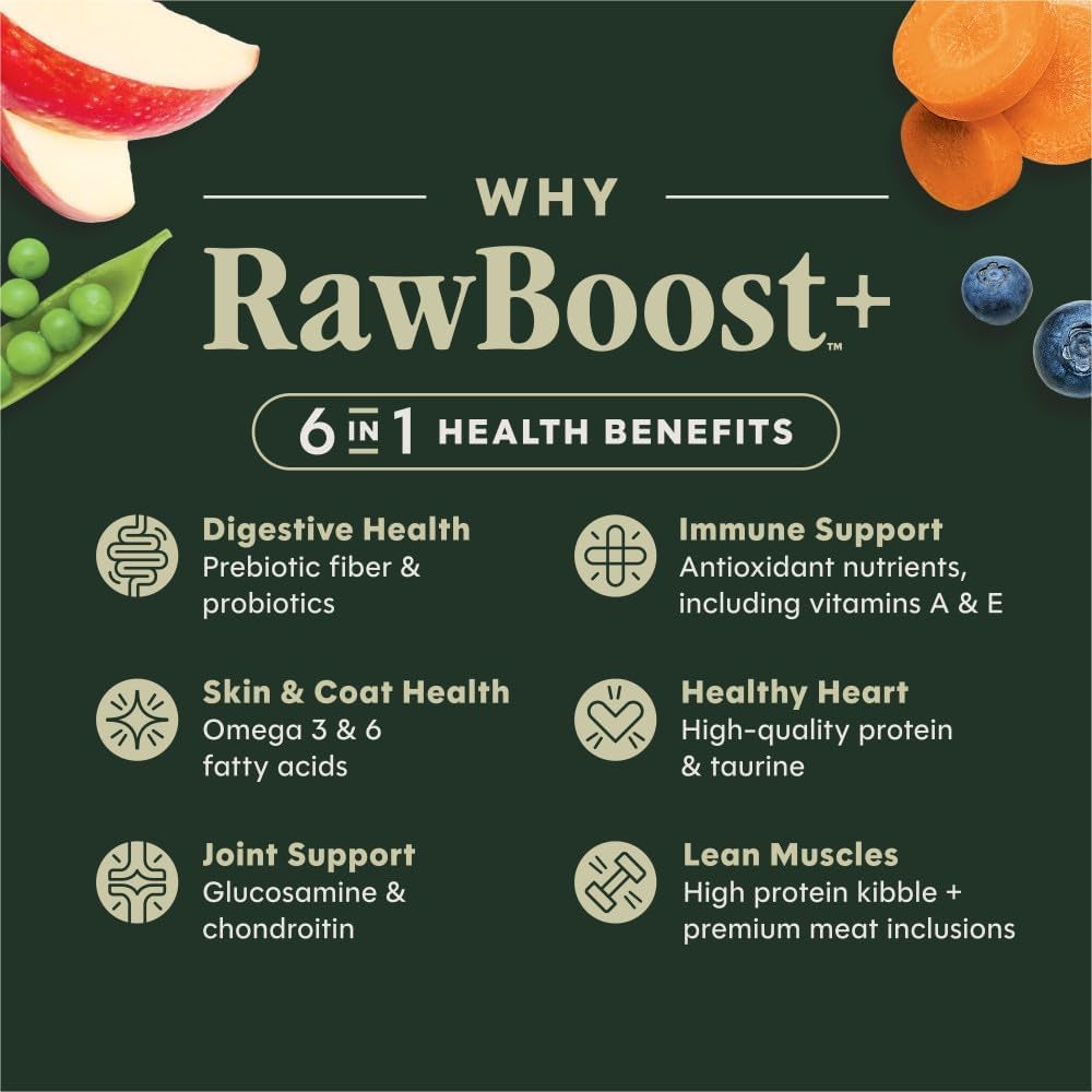Rawboost, Dry Dog Food + Freeze Dried, Real Chicken, 3.5 Lb. Bag
