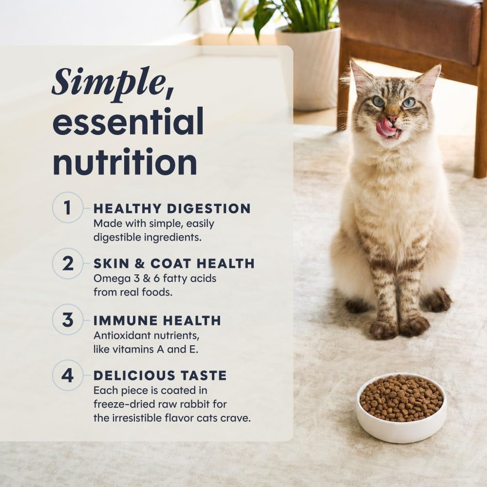 Limited Ingredient Diet Dry Cat Food, Real Rabbit, 10 Lb. Bag