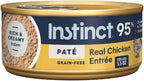 Instinct Original Chicken Pâté Cat Food – 12 × 5.5 oz — packaging and food