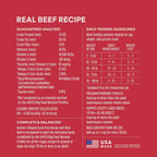 Instinct Original Beef Dry Dog Food – 20 lb — manufacturer feeding guide and nutrition panel