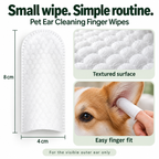 Pet Ear Cleaning Finger Wipes