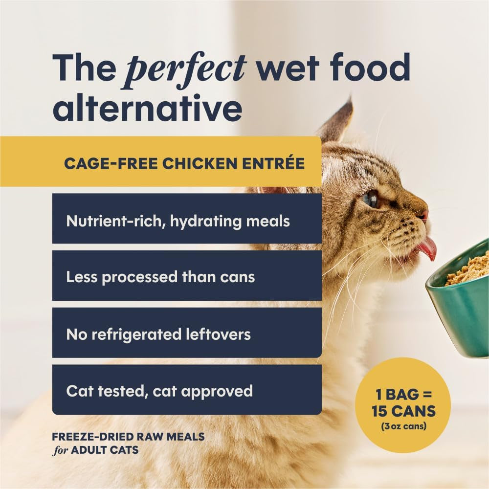 Freshdried Pates, Freeze Dried Cat Food, Chicken, 13 Oz. Bag