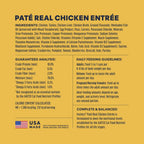 Instinct Original Chicken Pâté Cat Food – 12 × 5.5 oz — manufacturer feeding guide and nutrition panel