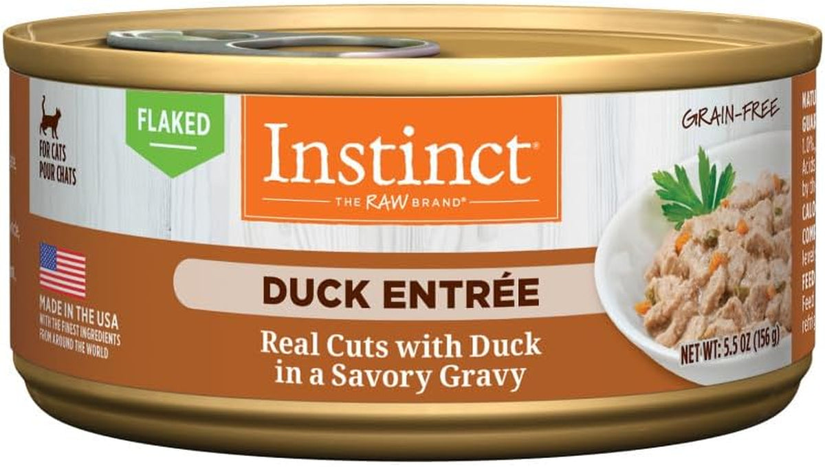Instinct Duck Flaked Wet Cat Food – 12 × 5.5 oz — product packaging