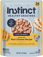 Instinct Healthy Cravings Chicken Cat Topper – 24 × 3 oz — packaging and food