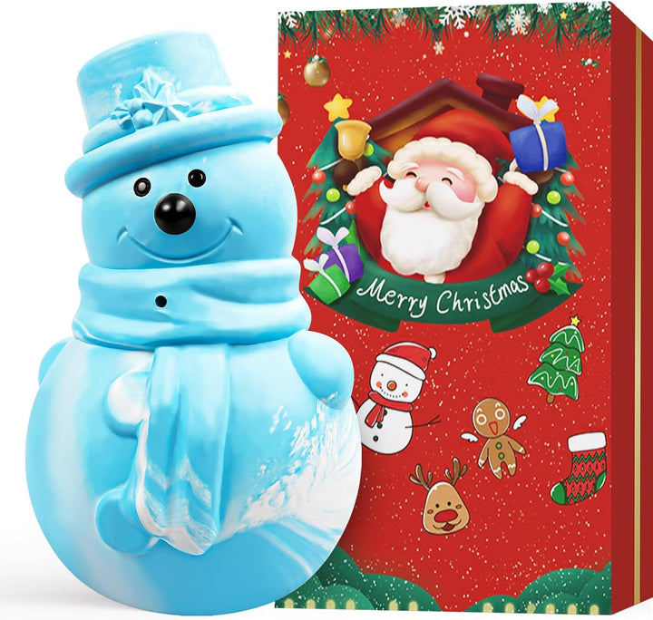 Snowman Squeaky Rubber Dog Toy