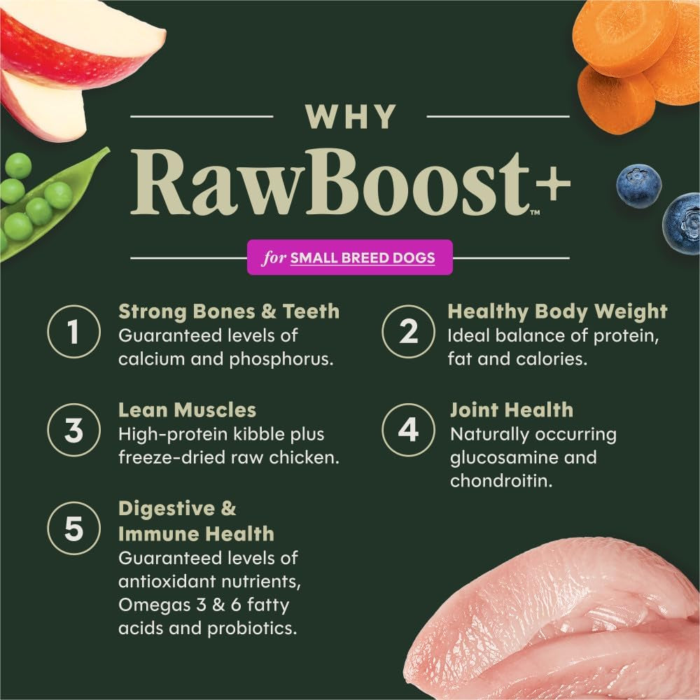 Rawboost Small Breed, Dry Dog Food + Freeze Dried, Chicken, 10 Lb
