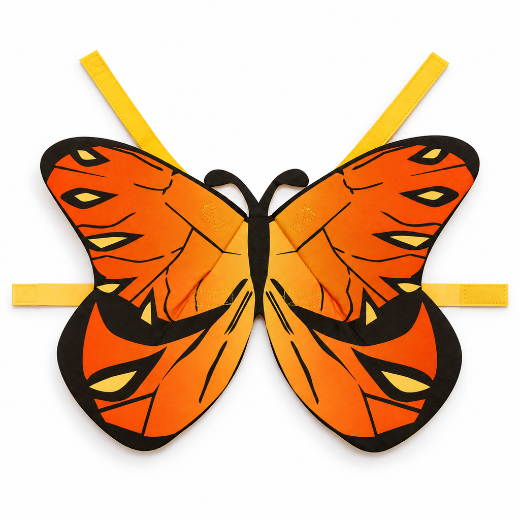 butterfly costume set only on white — AI styled from actual product references