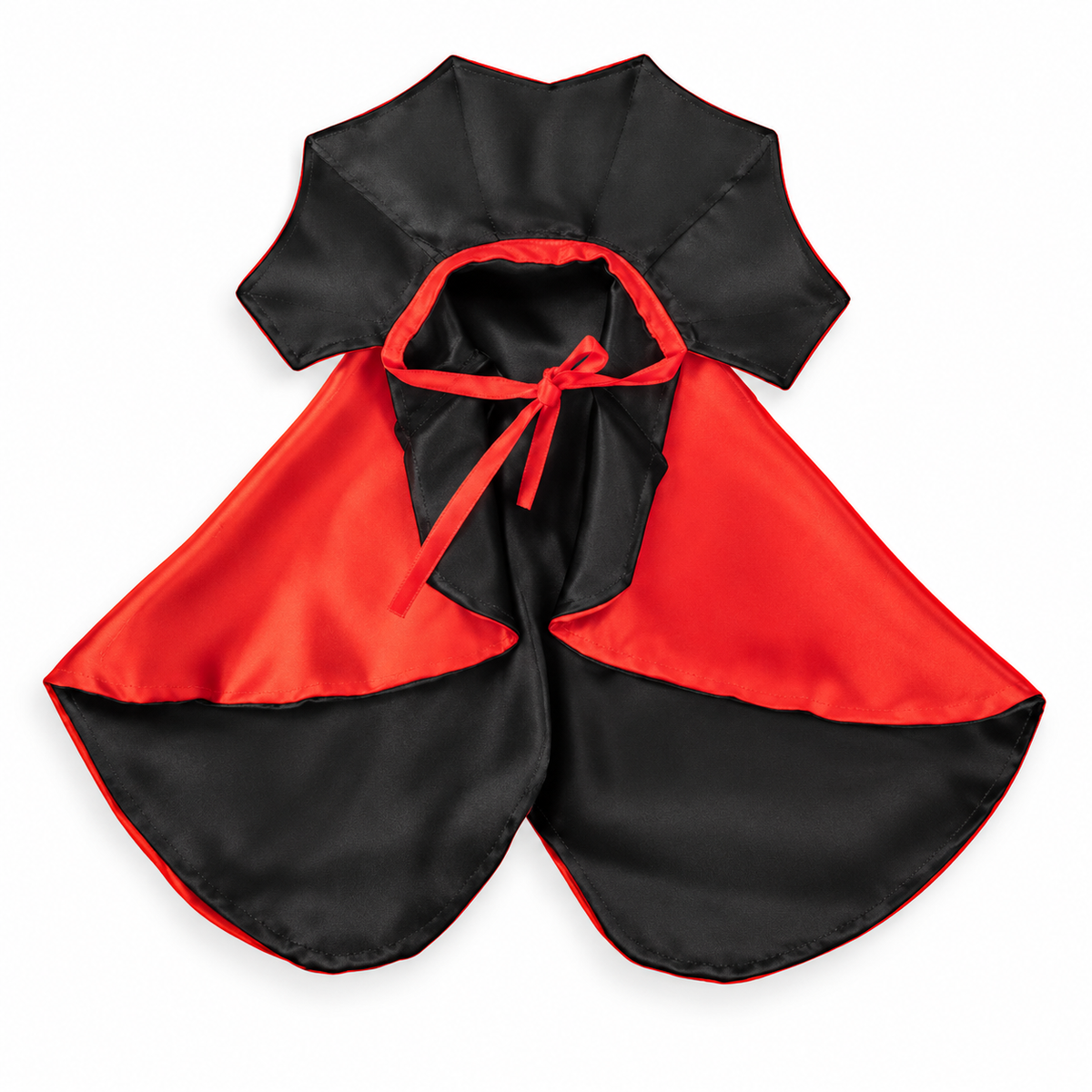 cape costume set only on white — AI styled from actual product references