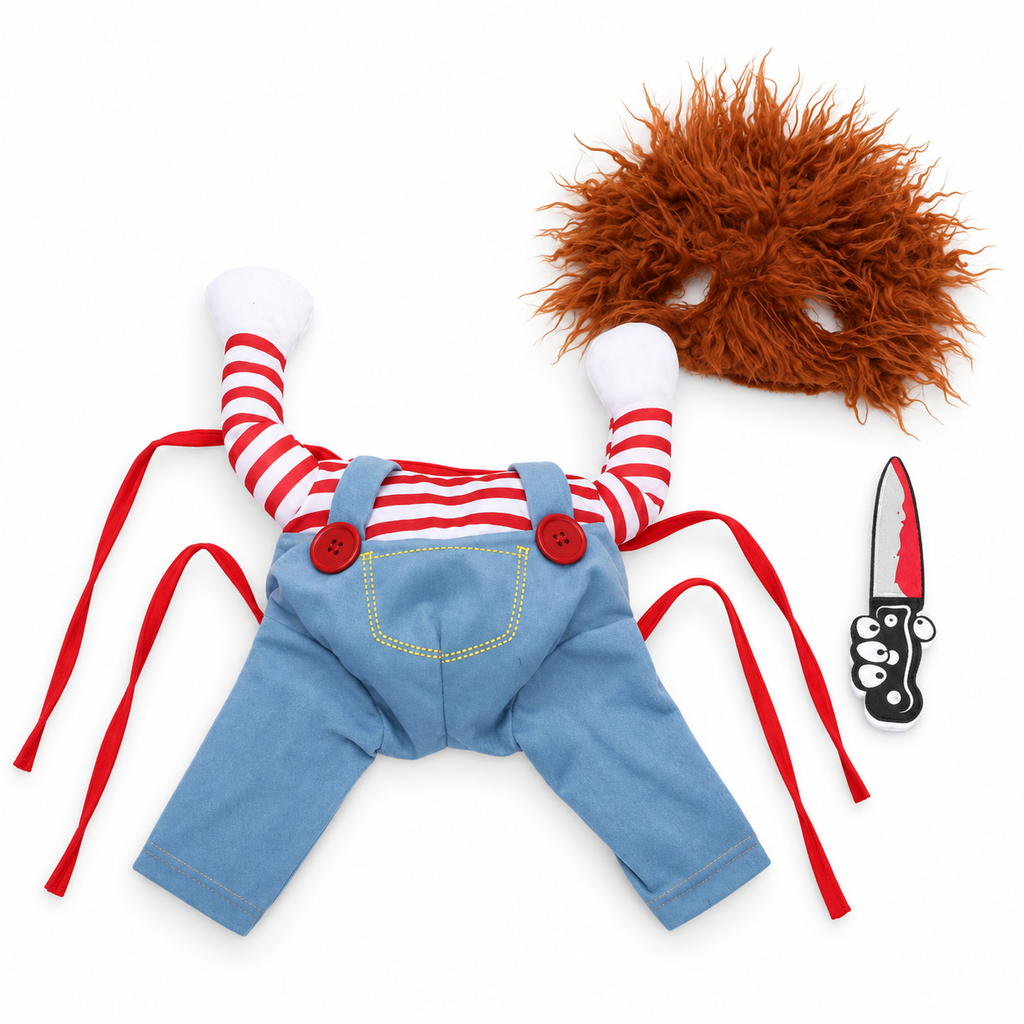 comical costume set only on white — AI styled from actual product references