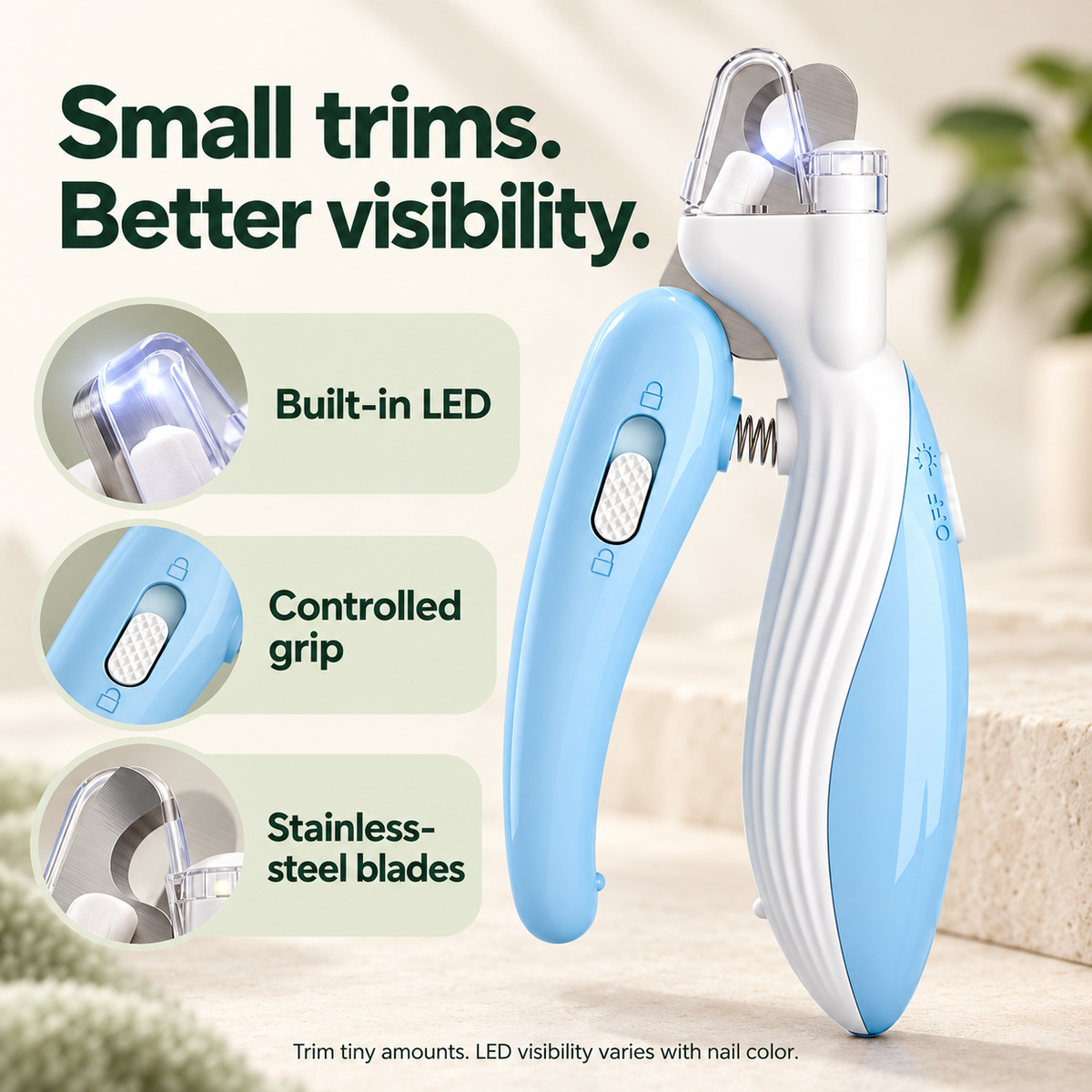 LED Pet Nail Clippers — features and how to use