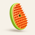 Misting Grooming Brush — Green Mango, product photo on warm cream