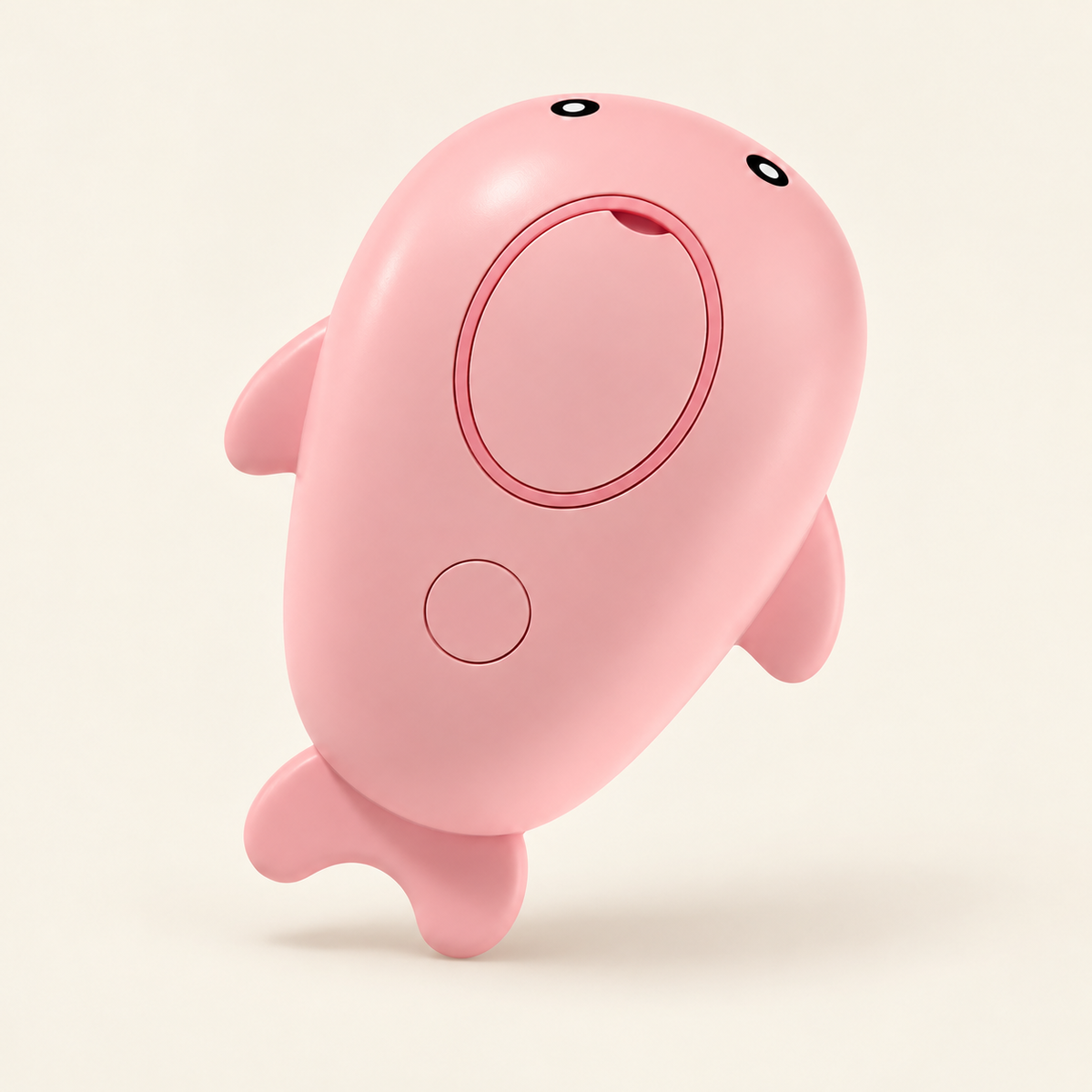 Misting Grooming Brush — Pink Dolphin, product photo on warm cream
