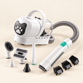Pet Grooming Vacuum Kit — United States, product photo on warm cream