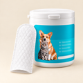 Pet Ear Cleaning Finger Wipes — Default Title, product photo on warm cream