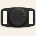 AirTag Collar Holder — 1 Pack / Black, product photo on warm cream