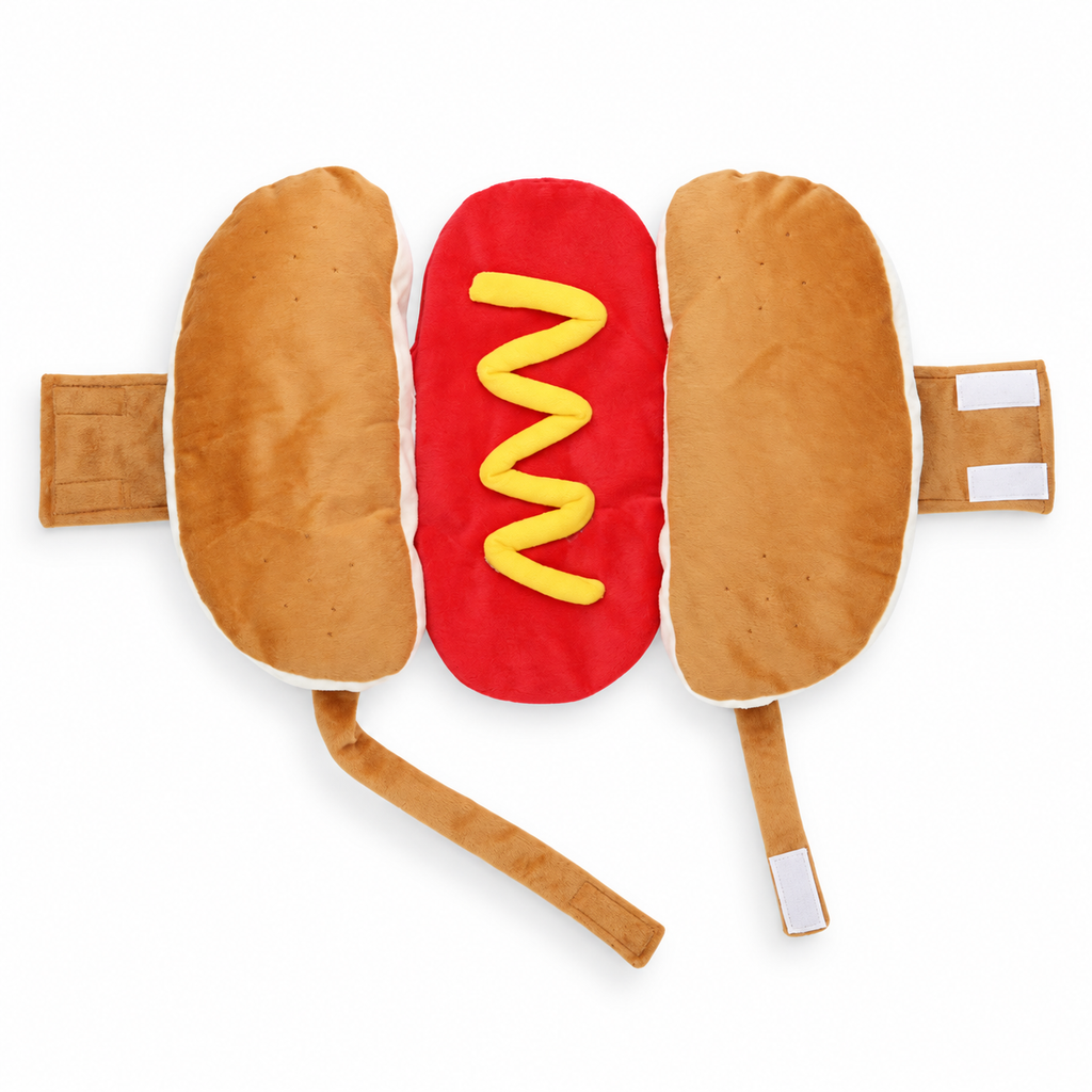 hotdog costume set only on white — AI styled from actual product references