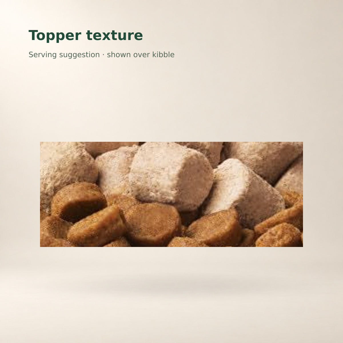 Instinct Beef Mixers Dog Topper – 14 oz — food texture from the manufacturer photograph