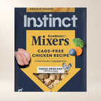 Instinct Chicken Mixers Cat Topper – 6 oz — close-up of the authentic packaging label