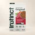 Instinct Original Beef Dry Dog Food – 20 lb — authentic packaging on a cream background