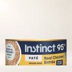 Instinct Original Chicken Pâté Cat Food – 12 × 5.5 oz — close-up of the authentic packaging label