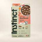 Instinct RawBoost Salmon & Brown Rice Dog Food – 3.5 lb — authentic packaging on a cream background