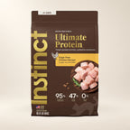 Instinct Ultimate Protein Chicken Dry Cat Food – 10 lb — authentic packaging on a cream background